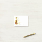 Cello Graphic Musician Music Theme Post-it® Notes (Op bureau)