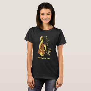 Cello Graphic Musician Music Theme T-shirt