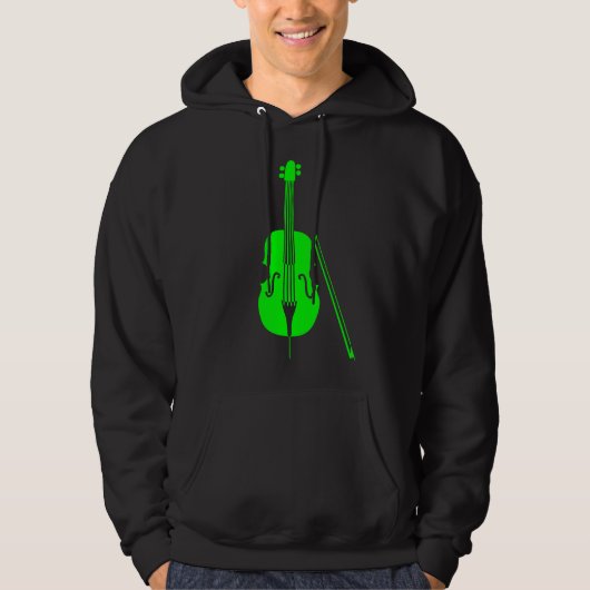 Cello - groen hoodie (Voorkant)