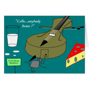 "Cello...iemand thuis ? "