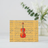 Cello & ik Rock!_ Briefkaart (Staand voorkant)