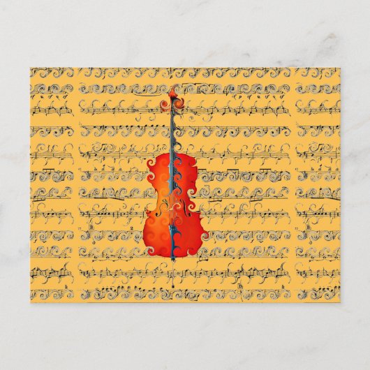 Cello & ik Rock!_ Briefkaart (Voorkant)