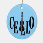 Cello in Cello Keramisch Ornament (Links)