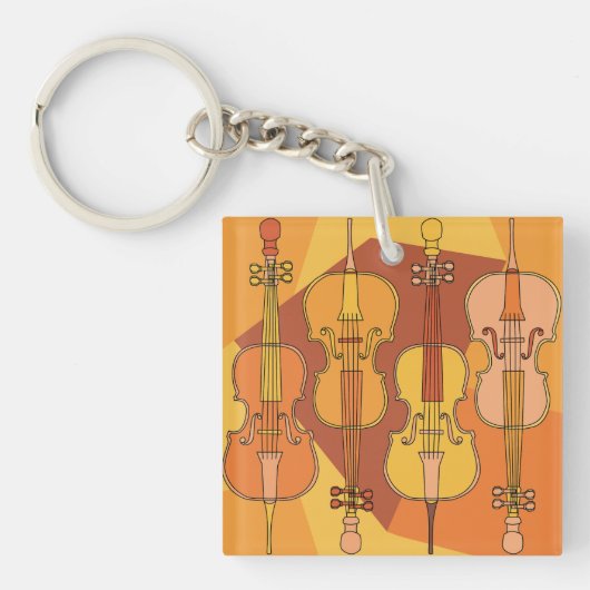 Cello in Cello Sleutelhanger (Voorkant)