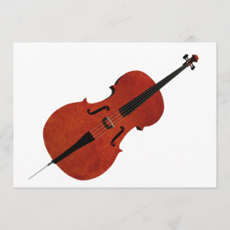 Cello Invitation Kaart