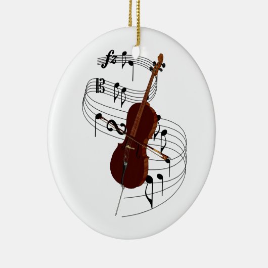 Cello Keramisch Ornament (Rechts)