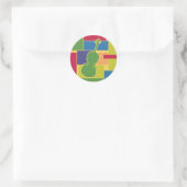 Cello Kleurblokken Sticker (Tas)