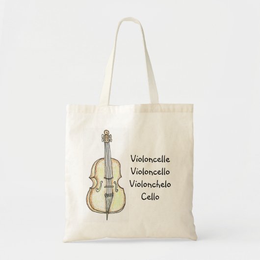 Cello Language Canvas tas (Voorkant)