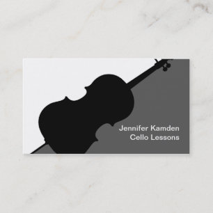 Cello-leraar Visitekaartjes