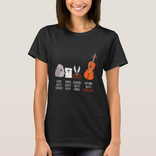 Cello Lessons Cello Tuner Cello Strings Cello Elec T-shirt (Voorkant)