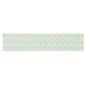 Cello Light Sage green Trellis Design Korte Tafelloper (Horizontaal)