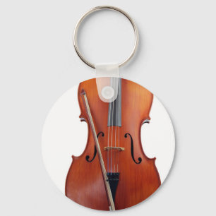 Cello met boeg, dicht sleutelhanger