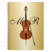 Cello met monogram notitieboek (Voorkant)