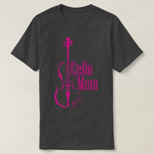 Cello Moeder Cellist Gift Idee Cello Speler Moeder T-shirt (Design voorkant)