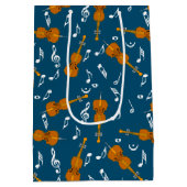 Cello Music Note Pattern Medium Cadeauzakje (Achterkant)