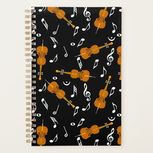 Cello Music Note Pattern Planner (Voorkant)