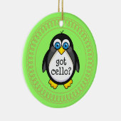 Cello Music Penguin Ornament Gift (Rechts)