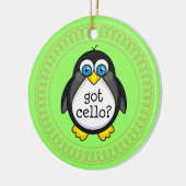 Cello Music Penguin Ornament Gift (Links)