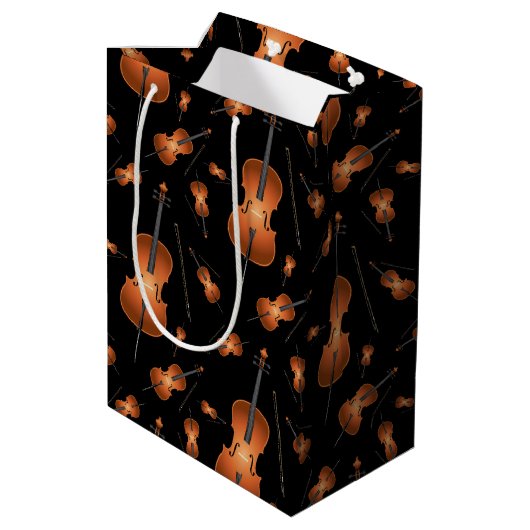Cello Musician Music Teacher String Orchestra Medium Cadeauzakje (Achterkant Gekanteld)