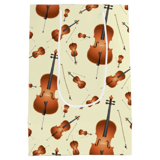 Cello Musician Music Teacher String Orchestra Medium Cadeauzakje (Achterkant)