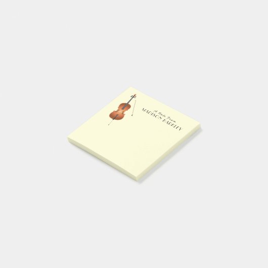 Cello Musician Music Teacher String Orchestra Post-it® Notes (Schuin)
