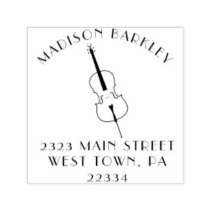 Cello Musician Music Teacher String Orchestra Zelfinktende Stempel