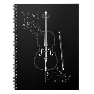 Cello Muzieknoten Instrument Musician Cellist Notitieboek