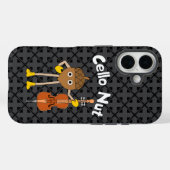 Cello Nut Case-Mate iPhone Case (Achterkant (horizontaal))