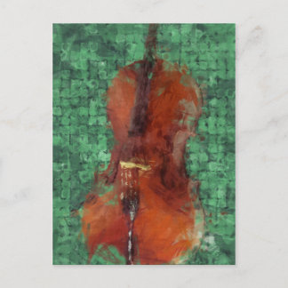Cello on Green Briefkaart