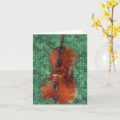 Cello on Green Kaart (Gele Bloem)