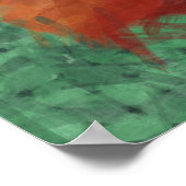 Cello on Green Poster (Hoek)