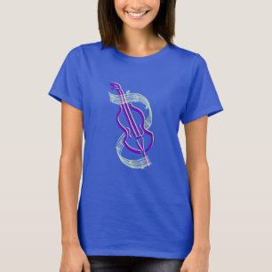 Cello-ontwerp T-shirt