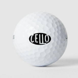 Cello Ovaal Ruw Tekst Golfballen