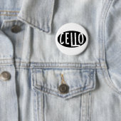 Cello Ovaal Ruw Tekst Ronde Button 5,7 Cm (In situ)