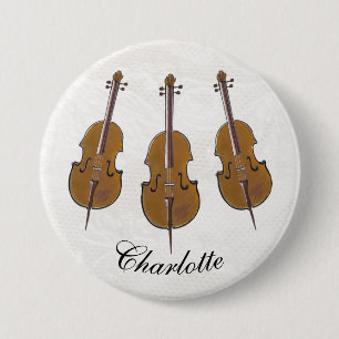 Cello persoonlijke badge ronde button 7,6 cm