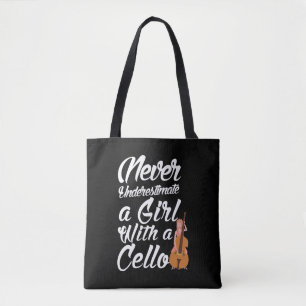 Cello Player Girl Orchestra Music Lover Musician Draagtas