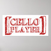 Cello Player Poster (Voorkant)