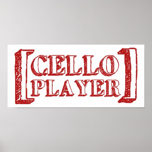 Cello Player Poster (Voorkant)