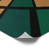 Cello Player Poster Elegant Stained Glass Music (Coin)