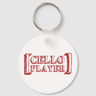 Cello Player Sleutelhanger