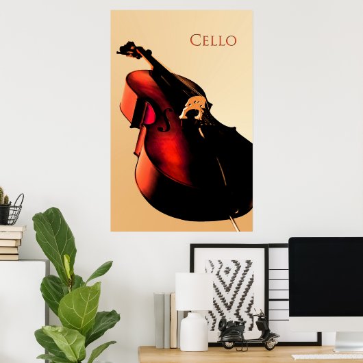 Cello Poster (Bureau à domicile)