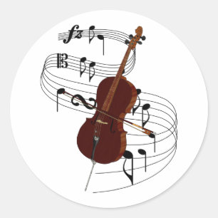 Cello Ronde Sticker