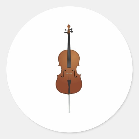 Cello Ronde Sticker (Voorkant)