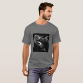 Cello Rules large - Silver/black T-shirt (Voorkant volledig)