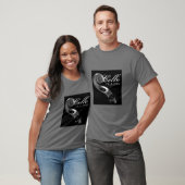 Cello Rules large - Silver/black T-shirt (Unisex)