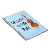 Cello-snaren Notitieboek (Rechterzijde)
