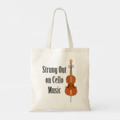 Cello-snaren Tote Bag (Achterkant)