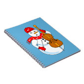 Cello Snowman Notitieboek (Rechterzijde)