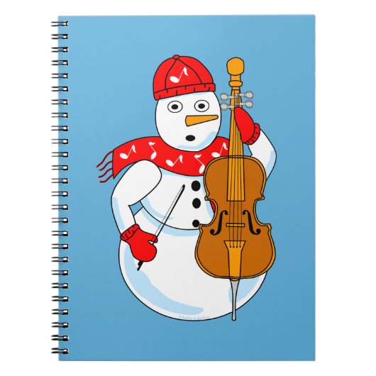 Cello Snowman Notitieboek (Voorkant)