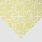 Cello Soft Butter Yellow Trellis Design Tissuepapier (Detail)